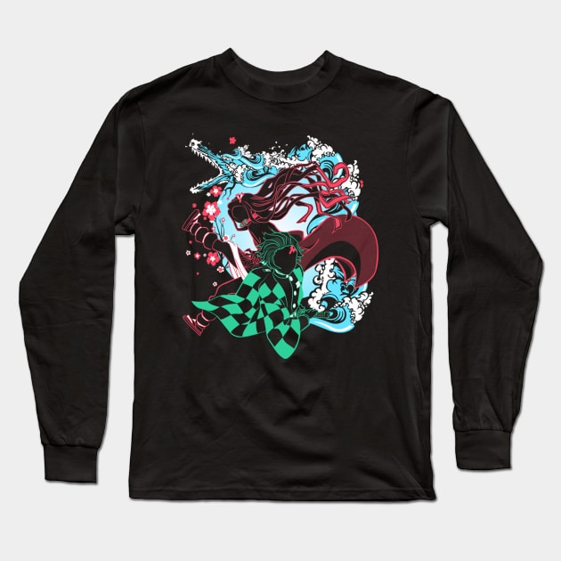 Demon Slayer Siblings Long Sleeve T-Shirt by chuongmacyfersfw